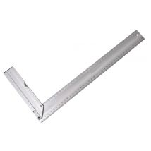 Équerre de menuisier 350 mm – Aluminium – Niveau à bulle intégré – Longueur, Matières, Hauteur, Largeur, Quantité par pack
