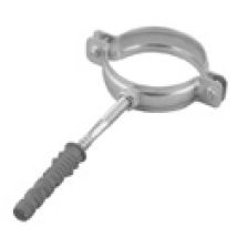 Supporto per tubo singolo 5" in metallo zincato – Fissaggio per riscaldamento, acqua, fognatura – JARDIBRICODECO