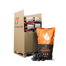 Heizfuxx - Grillholzkohlebriketts 10kg X 20 Sack 200kg