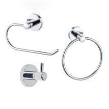Toilet Paper Holder Set, Bathroom Accessories Include Toilet Paper Holder, Towel Ring, Coat Hook