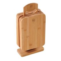 Tagliere Kesper Bambù 6 Pezzi Con Supporto Resistente Elegante