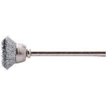 Lessmann – Cepillo de alambre miniatura 18x01mm – Acero corrugado – Ideal para limpieza de superficies pequeñas