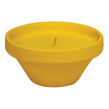 Terrakotta Blumentopf mit Zitronella-Kerze – Mückenschutz – 12x5,5 cm – Brenndauer 24 Stunden
