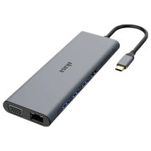 [neuwertig] B-ware Akasa Dockingstation Hub Usb C Usb Typ C Kartenleser Aluminium 14 In 1 Dock