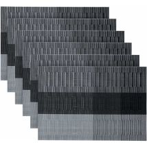 Juego De 6 Manteles Individuales Tigrezy De Pvc Lavables, Antideslizantes, Resistentes Al Calor Y Al Desgaste, Fáciles De Limpiar Y Guardar, 45 X 30 