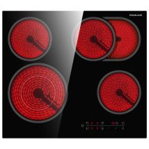 Gasland Piano Cottura In Vetroceramica Da Incasso, Timer E Blocco Di Sicurezza - Ch604bf - 4 Zone - 6600w