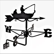 Oakley - Mini Fisherman Weathervane - Steel - L38 X W38 X H43 Cm - Black