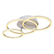 Etc-shop - Globo - Plafón - Kendy - Níquel - Metal - Led - 67233-30n