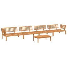 Salon Palette De Jardin 5 Pcs Mobilier De Jardin Bois D'Acacia Massif