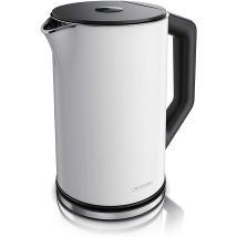 Bollitore Acqua Elettrico Da 1.5l 2200w - Eco Controllo Temperatura - Temperatura Regolabile 40-100°c - Parete Doppia - In Acciaio Inossidabile - 