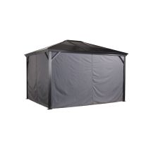 Sojag Vorhangset Verona 1000 X 1200 Cm Dunkelgrau 4 Seitenteile Pavillon-seitenteile