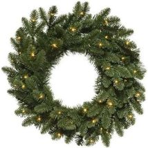 Amicasa Elegante Weihnachtskranz Mit 60 Led-lichtern