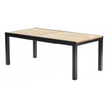 Wilsa Garden - Table De Jardin Bali T 8 / 12 Teck Noir