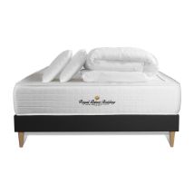 Royal Palace Bedding - Pacchetto Letto Completo - Materasso 140x190cm + Box Spring Con Doghe (kit) + 2 Cuscini + Piumino - Windsor