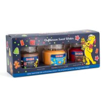 Set De Regalo De Velas Aromáticas Haribo , 3 Velas En Vaso De 85 G, Cera De Parafina, Idea De Regalo, Rojo/naranja