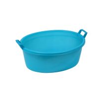 Ics - Bacinella Oval In Blauem Plastik - 70 Lt.
