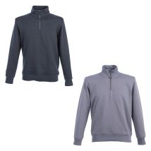 Arbeits-Sweatshirt 'Pamplona' Gr. S – Grau – 65 % Baumwolle, 35 % Polyester – Gewicht 280 g/m² – PSA: I-Kategorie