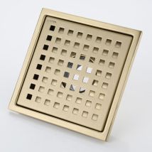 Scarico Per Doccia Quadrato In Acciaio Inossidabile Dorato 15x15 Cm Scarico Per Doccia Scarico A Pavimento Scarico A Pavimento Con Coperchio Per 