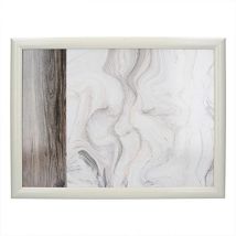 Creative Tops – Marble Lap Tray – 32.5 cm x 43.5 cm – Elegant Design with Dark Wood