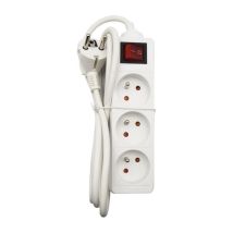 Blocchetto Domestico - Gao - 3 Prese 2p+t - Con Interruttore, Conforme Nf