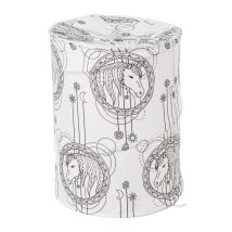 Cesto de ropa unicornio – 40 cm diámetro – 55 cm altura – 100% poliéster – LOLAHOME
