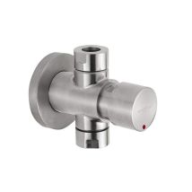 Idral - Zeitgesteuerte Duscharmatur Aus Edelstahl Mit Druckknopf Inox 08430 - 08430-30 25 Secondi - Rostfreier Stahl