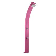 Spring 30l Formidra Doccia Solare Da Esterno - Alluminio - Sciacqua Piedi, Soffione E Miscelatore - 26x12x228cm - Rosa