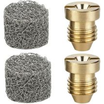 2 Sets Foam Cannon Nozzle And Foam Machine For Universal Snow Foam Cannon, High Pressure Washer Orifice Nozzle Tips, 1.1 Mm Thread Nozzle Tip And 