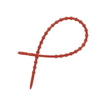 Abrazadera de cable 200 mm color rojo – Multiuso reutilizable – Ideal para agrupar líneas y cierre de sacos