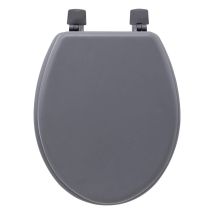 FIVE WC-Sitz Colorama Grau aus lackiertem Holz – 48cm x 36cm x 5cm – HDF – 3,15kg