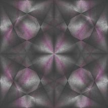 Geometric Wallpaper Textured Paste The Wall Vinyl Triangles Pink Black Silver