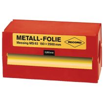 Metallfolie Messing 150x2500x0,025 Mm Record