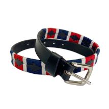 95, Nero: Ceinture D'Équitation En Cuir Noir Avec Passepoil De Couleur 26 Mm De Hauteur