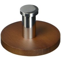 Spirella – Gancio portasciugamani da parete in legno – Diametro 5 cm – Materiale Legno e PVC