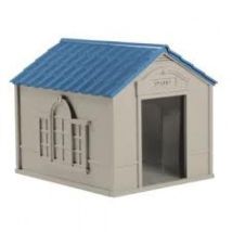 Caseta para Perro de Resina para Jardín – Fácil de Montar y Limpiar – Tamaño para Perros Medianos hasta 45 kg – Suncast
