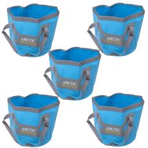5x Arctic Hayes Cwb20l Collapsible Compact Space Saving Folding 20 Litre Bucket