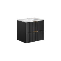 Meuble Vasque À Encastrer 60 Cm - Georgia Black - Livraison Gratuite