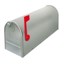 Salone Srl - Briefkasten Serie America Silberfarbe L17xt48xh22 Cm