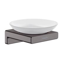 Hansgrohe Addstoris Bathroom Soap Dish Brushed Black Wall Mounted Modern Ceramic