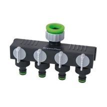 Conector de Riego Rápido 1-3/4" 4 Vías Plástico – Jardín