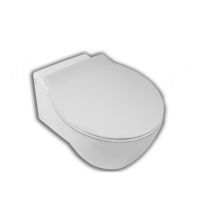 Hatria Hängetopf 55x6cm weiß hochglanz – modernes Badezimmer – hochwertige Keramik – B 36 x T 55 x H 21 cm
