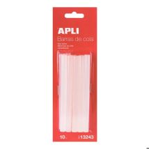 Klebesticks Apli Transparent 7 5mm 10cm Pack 10
