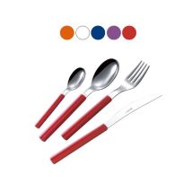 Set di Posate in Acciaio Inox 24 Pezzi – Manici Colorati in ABS – Lavabile in Lavastoviglie – EME Posateria