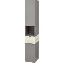 Pelipal Hochschrank Quickset 394 Quarzgrau/akzent Polar Pinie 30 Cm Hochschrank