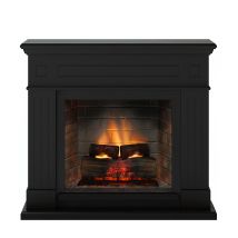 Tagu Cheminée Électrique Connectée 1400w - Larsen Powerflame 2 - Effets Flammes 3d Et Crépitement - Noir