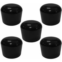 Cyclingcolors 5x Tappi Per Tubi Tondi Terminali Copertura Plastica Flessibili Protezione Nero Mobili, 20mm