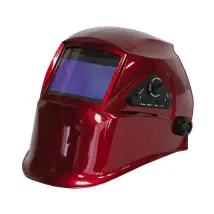Maschera da saldatore Awelco Helmet 2000-G – Protezione occhi e viso – Oscuramento DIN 4/9-13 – Superficie di visione LCD 92x42 mm