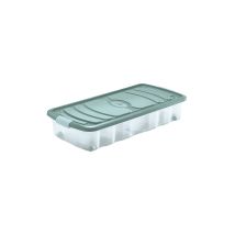 Unterbett-Staufach 31l – Maße 79x39x16cm – robustes PP-Material – bidirektionale Rollen
