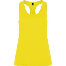 Camiseta Deportiva Transpirable Con Espalda Estilo Nadadora Aida Roly S Amarillo Fluor