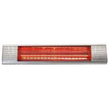 Bimar Halogenheizung für den Außenbereich 2000 W Edelstahlreflektor Aluminiumgehäuse 540 x 105 x 175 mm 2600 g